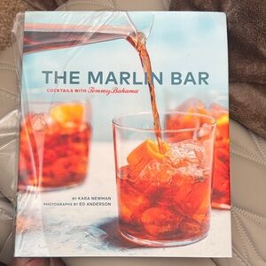 Tommy Bahama The Marlin Bar Cocktail Book - Blue and Orange Cover